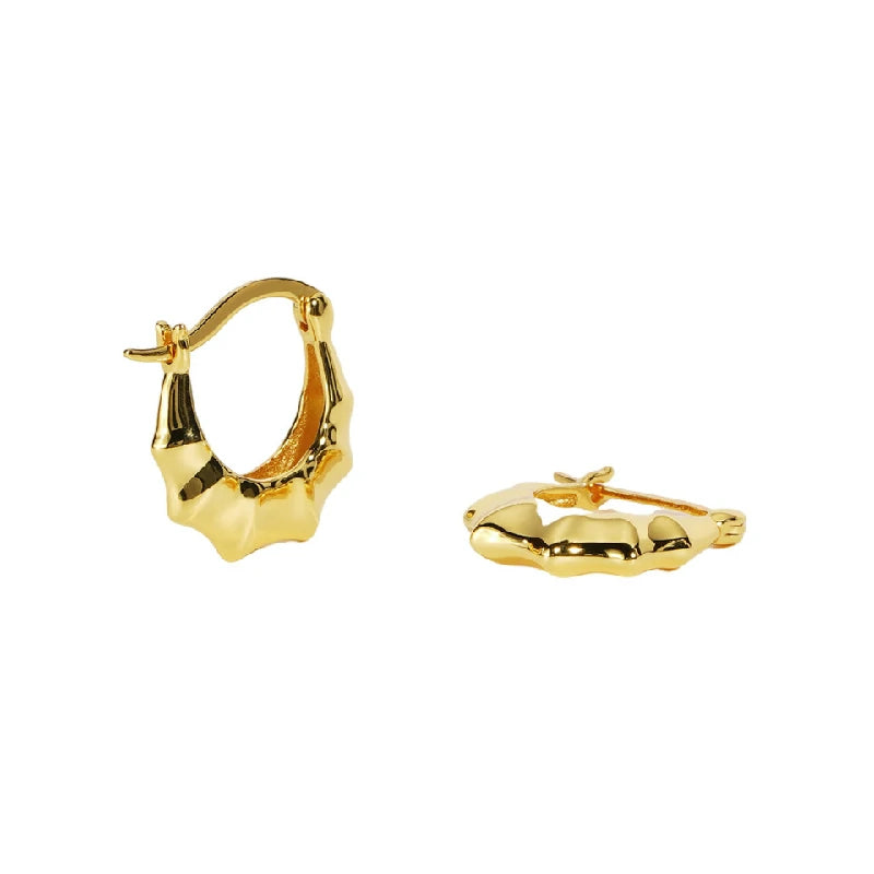 Croissant Curve Earrings | Pair