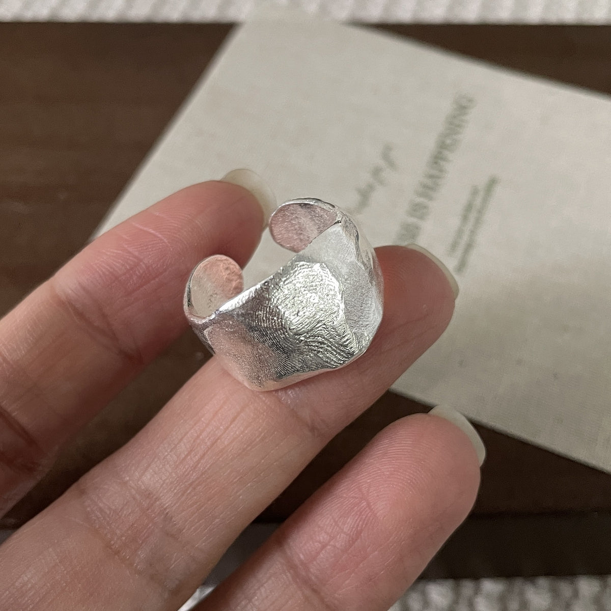Sculpted Curve Ring