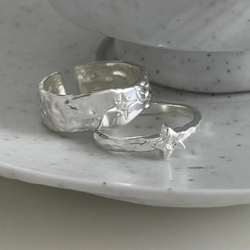 Celestial Stars Adjustable Ring Set - Astral Harmony