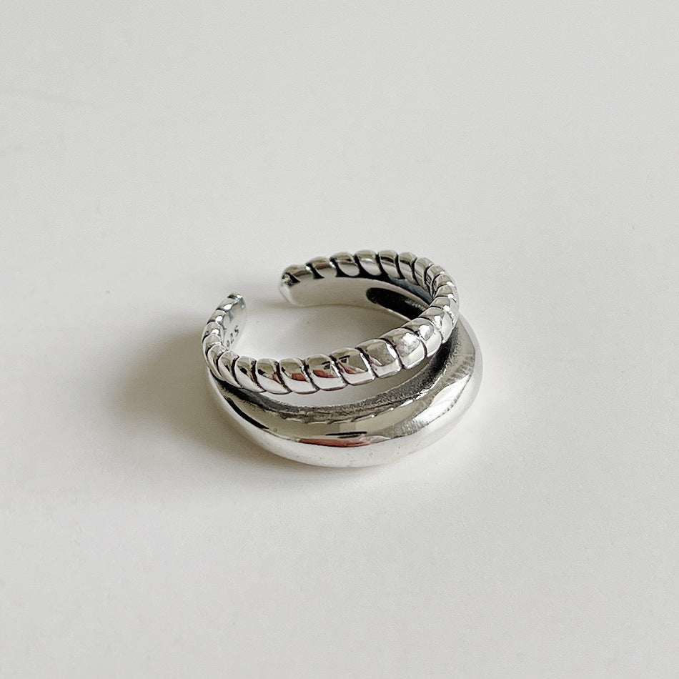 2-In-1 Double Twist Ring