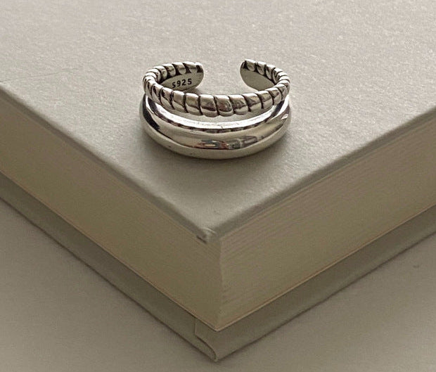 2-In-1 Double Twist Ring