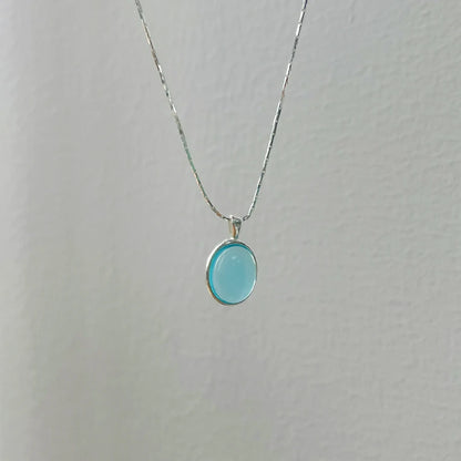 Oval Stone Necklace