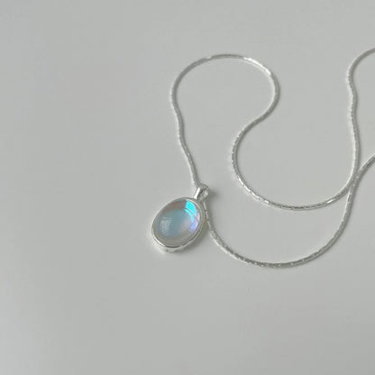 Oval Stone Necklace