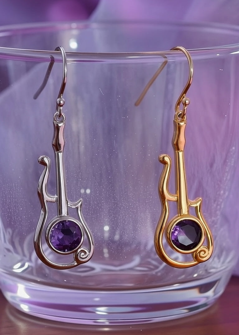 Purple Cloud Earrings | Pair