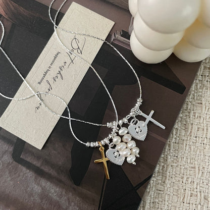 Trinity Pendant Necklace — Silver & Freshwater Pearl