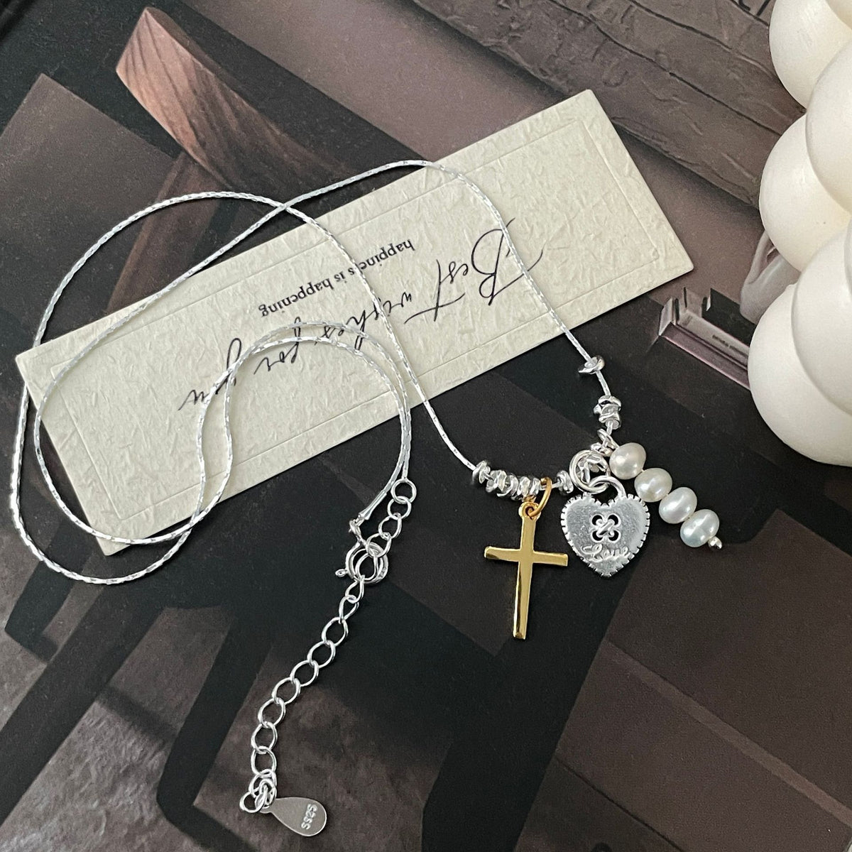 Trinity Pendant Necklace — Silver & Freshwater Pearl
